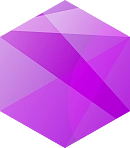 Hexagon color icon v