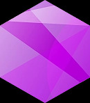 Hexagon color icon v