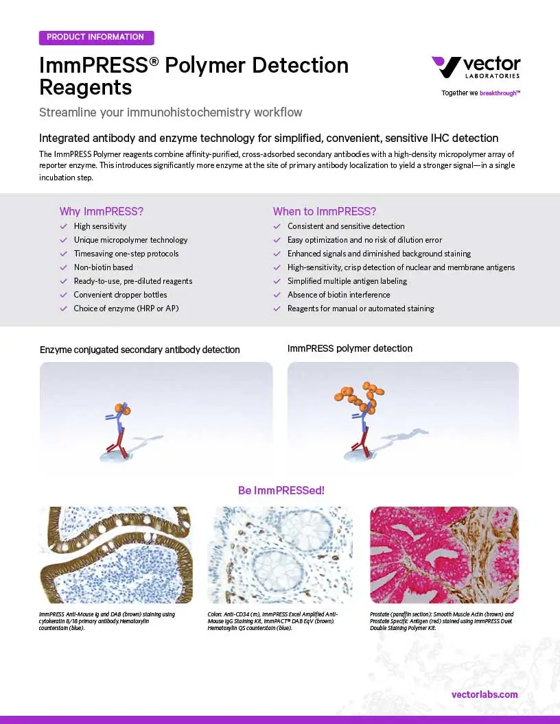 LIT3012 ImmPRESS Detection Brochure cover