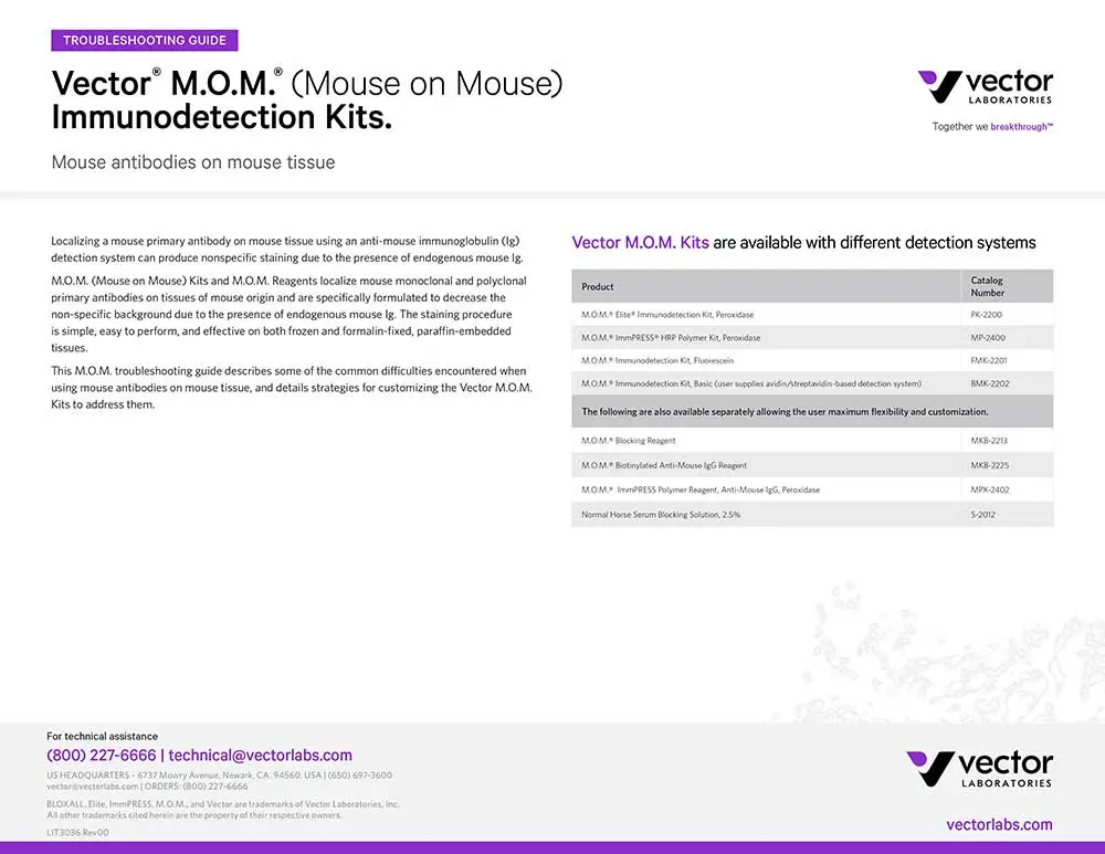 VL LIT3036 MOM Troubleshooting Cover